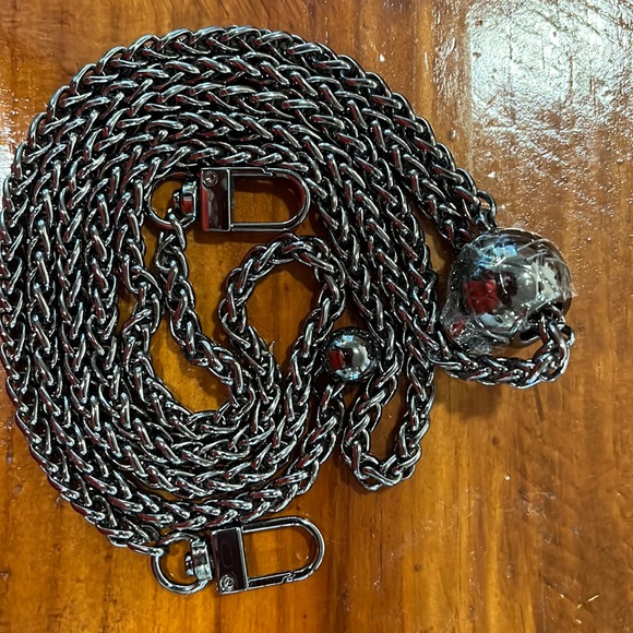 New Adjustable Crossbody/ Shoulder Strap Purse/Wallet Chain in Black - Picture 7 of 14